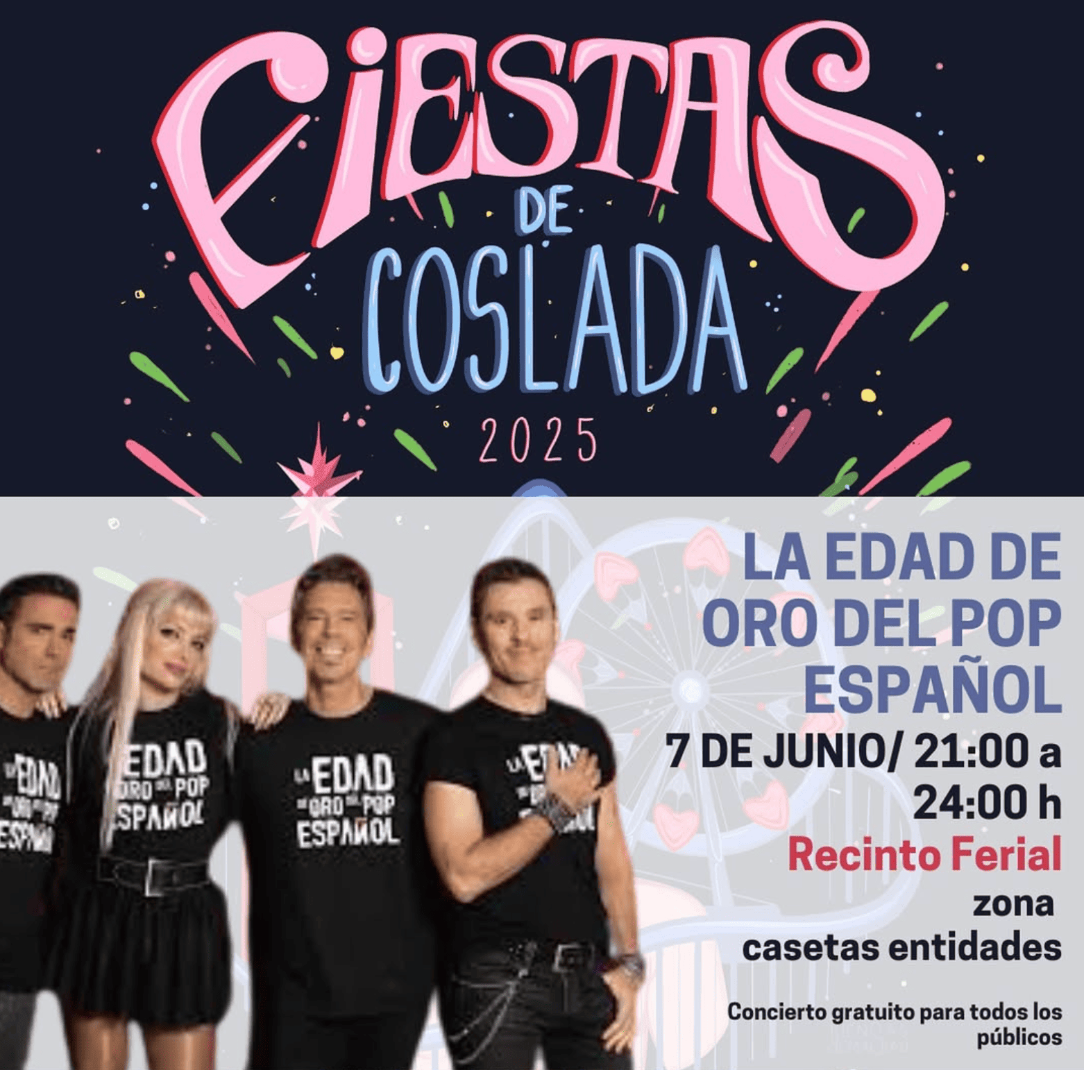 Edad de oro del pop conciertos fiestas coslada