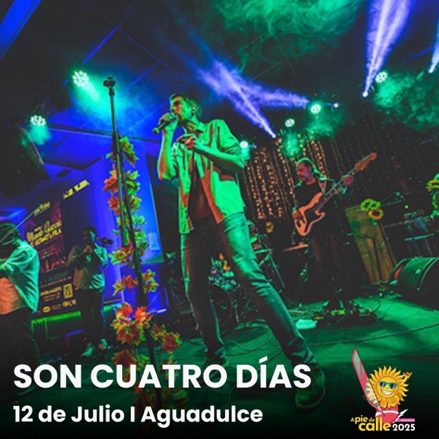 SON CUATRO DIAS en concierto en Aguadulce de Roquetas de Mar el 12 de Julio de 2025.