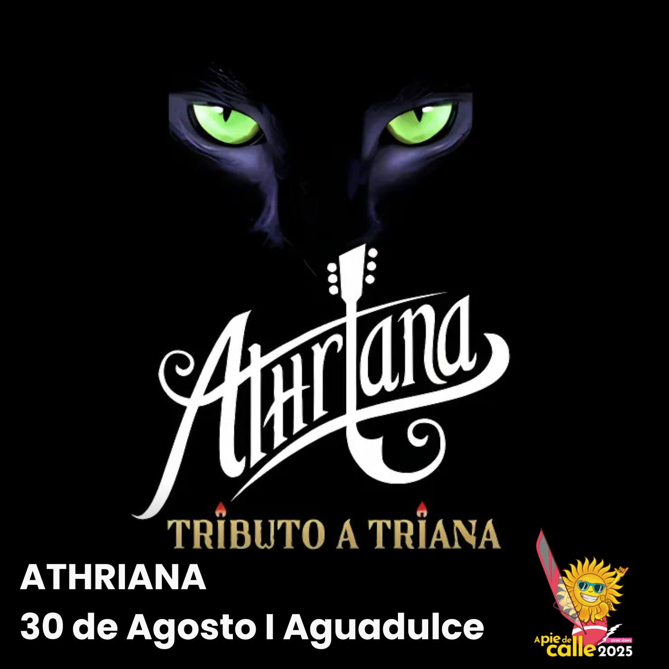 Athriana (Tributo a Triana) en concierto en Aguadulce de Roquetas de Mar el 30 de Agosto.